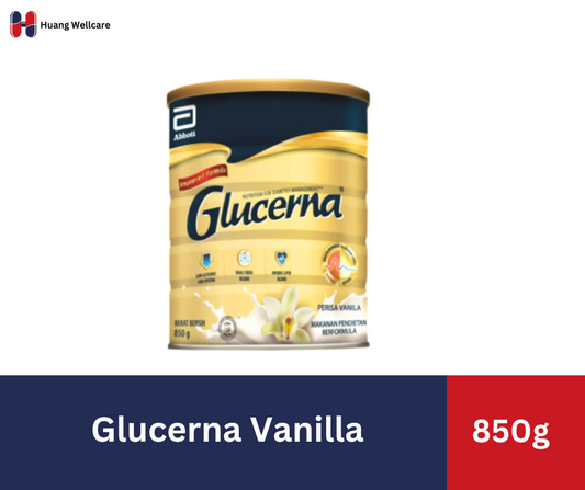 GLUCERNA 850g - Vanilla/Coklat/Wheat