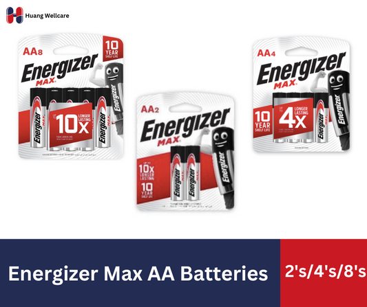 Energizer Max AA Batteries 2's/4's/8's pcs