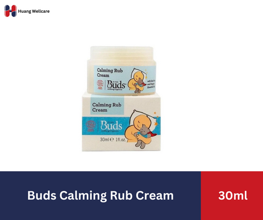Buds Calming Rub Cream 30ml with Aloe Vera & Organic Essential Oil
